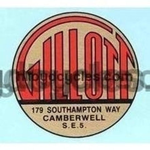 GILLOTT Head/seat transfer "179 Southampton Way Camberwell" address.