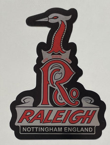 Raleigh Heron on silver foil