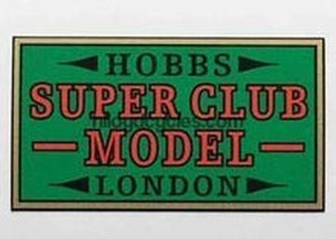 Hobbs Super Club Model Decal