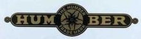 HUMBER Chaincase "sausage" with circle in middle containing "wheel of life".