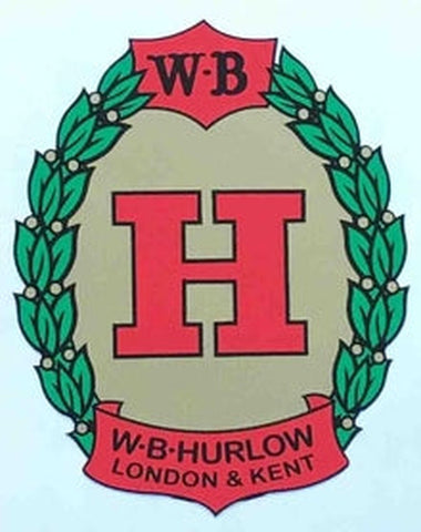 HURLOW. Bill Hurlow head/seat tube decal.