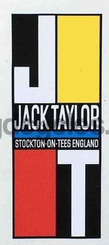 JACK TAYLOR head/seat decal.