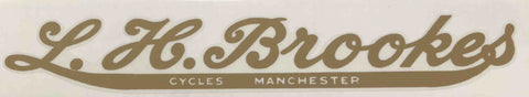 L H Brookes, Manchester Downtube decal