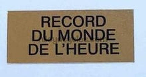 Mavic Record Du Monde Decal