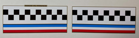 Peugeot chequered bands