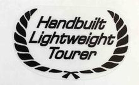 RALEIGH "Handbuilt Lightweight Tourer" seat tube sticker.