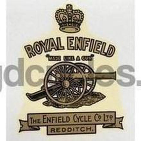 ROYAL ENFIELD head/seat badge.