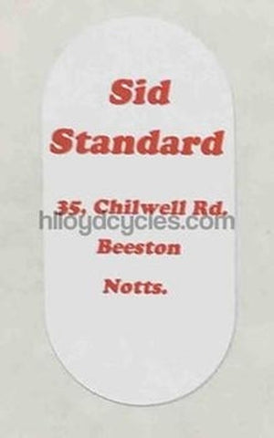 Sid Standard decal