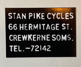 Stan Pike shop sticker