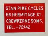 Stan Pike shop sticker