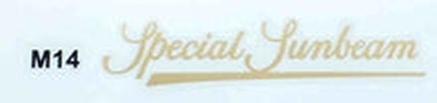 SUNBEAM gold script downtube for "SPECIAL SUNBEAM"