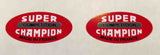 Super Champion Competition rim decals