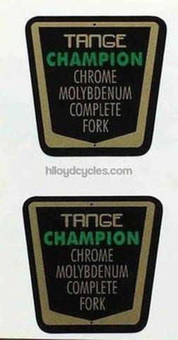 Tange Champion Fork Decals