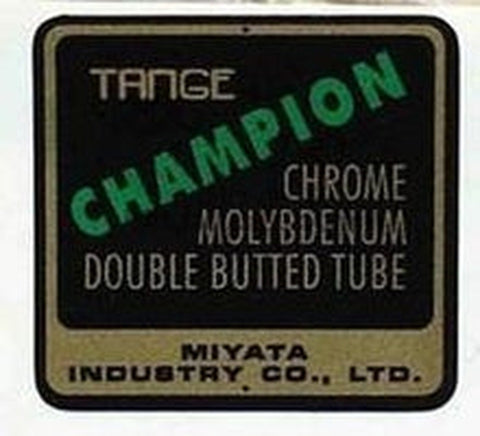 Tange Champion Tubing Decal