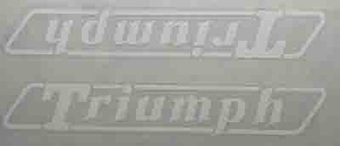 Triumph Double downtube decal